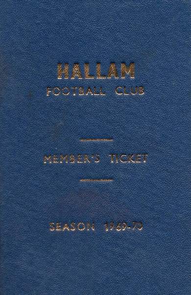 Hallam season ticket 69