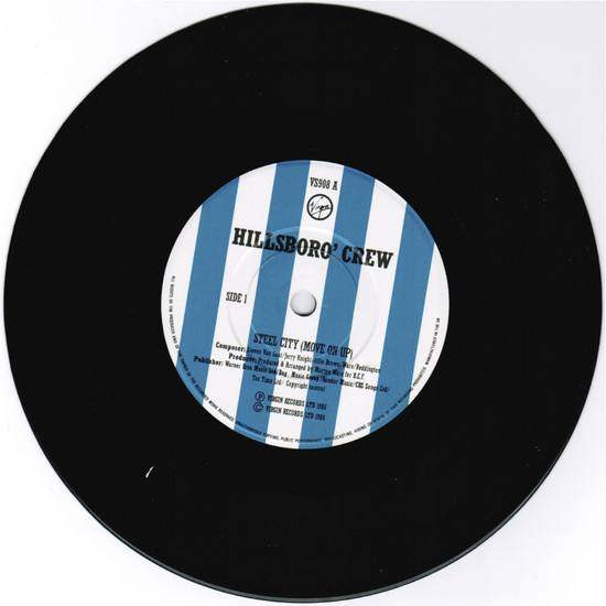 Sheffield wednesday steel city 45 label