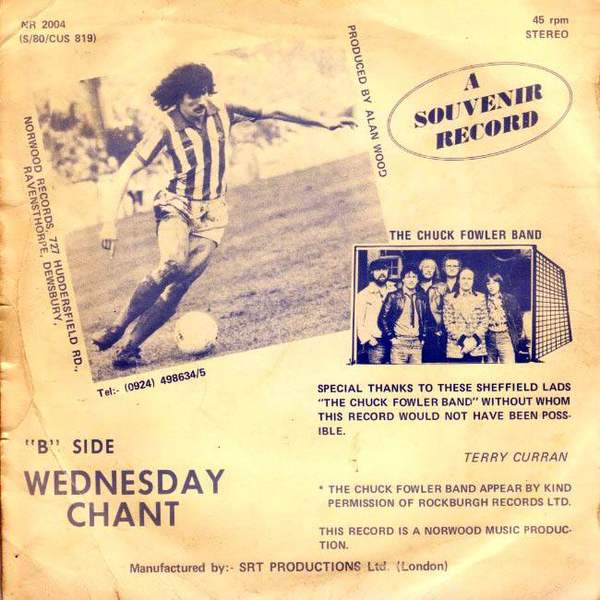 Sheffield wednesday terry curran singing the blues 1980