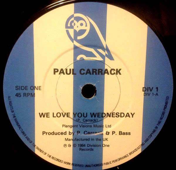Sheffield wednesday we love you wednesday paul carrack label