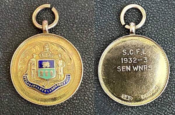 Sheffield church football medal