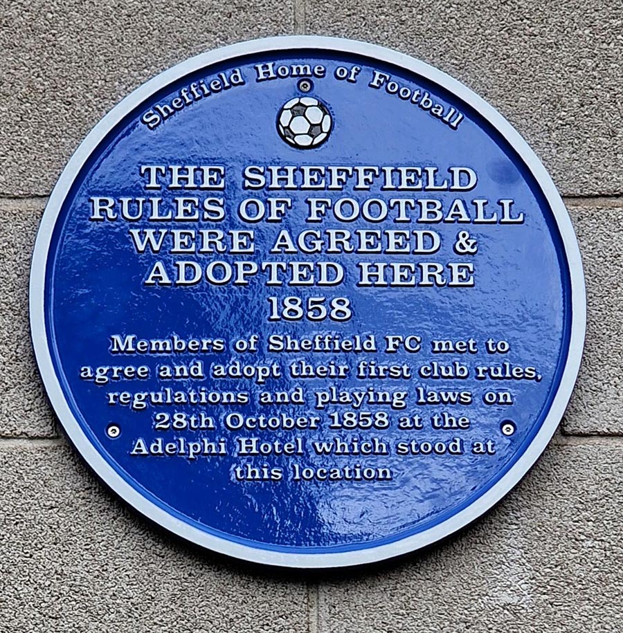 Rules blue plaque